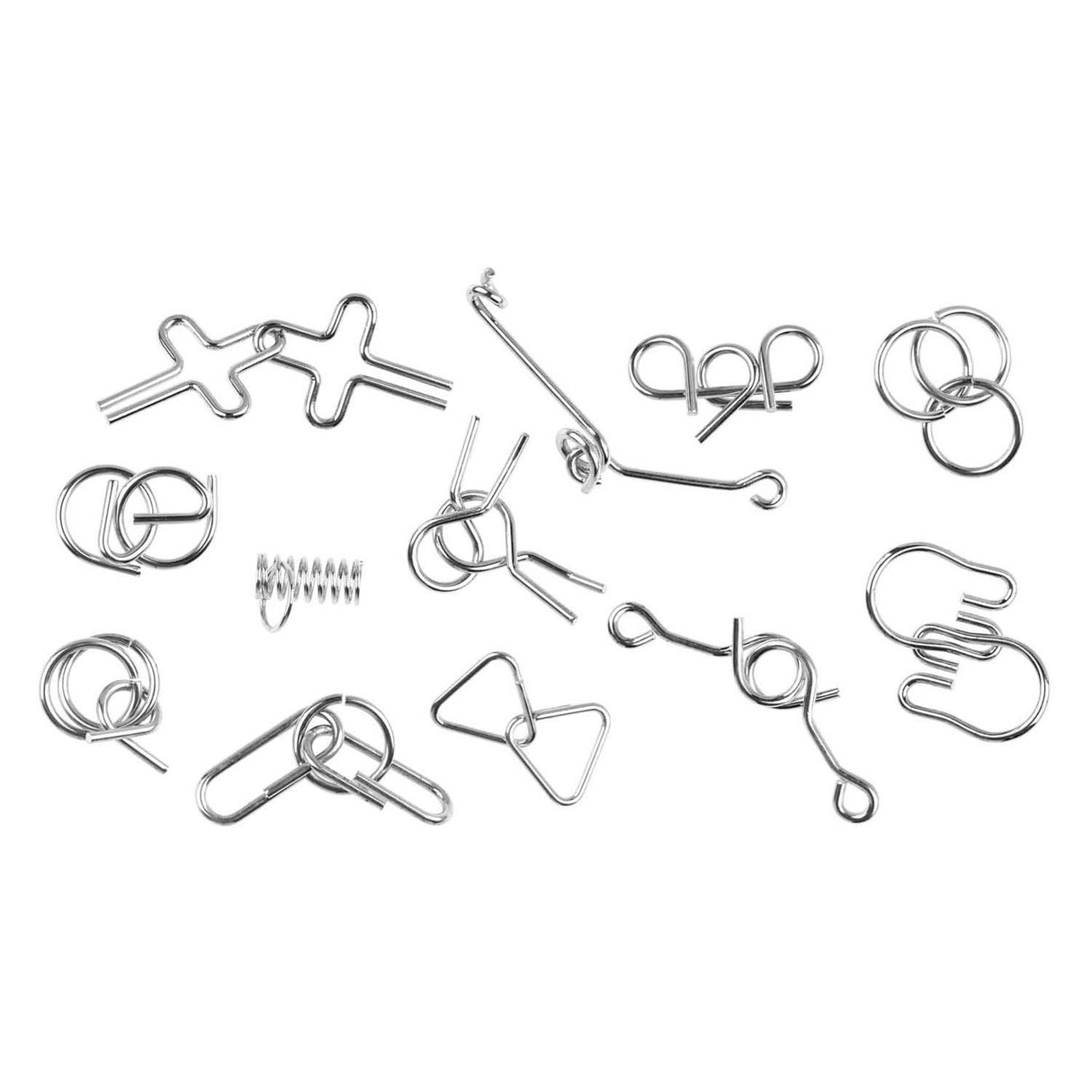 Metal brain teaser, set of 12
