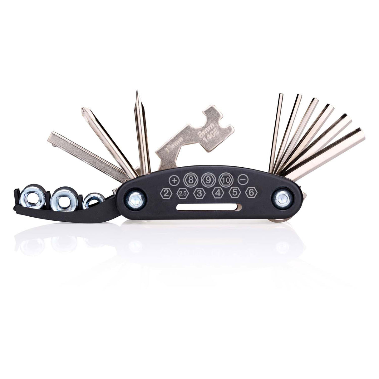 Bicycle tool set, 14 pieces.