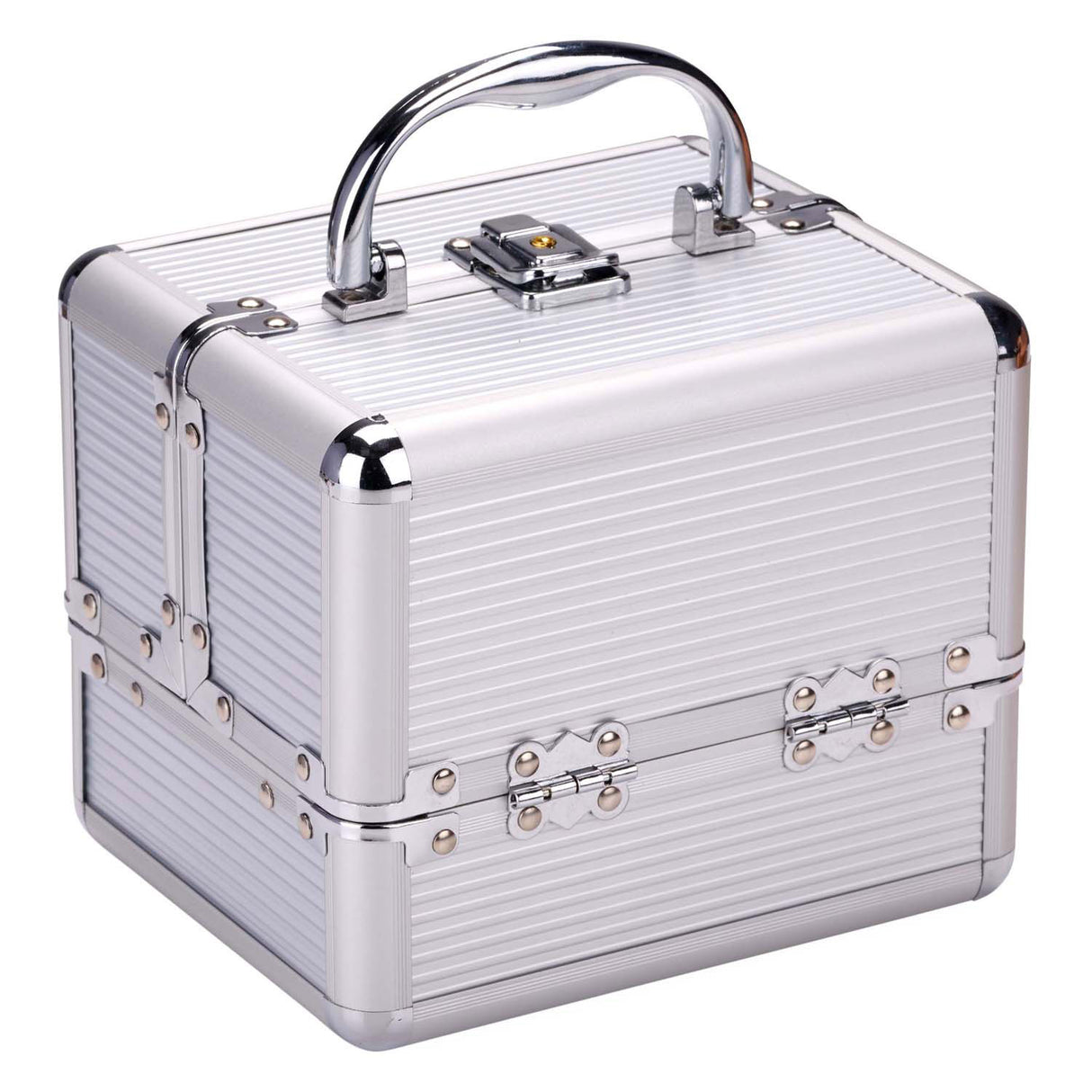 Make-up koffer zilver