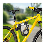 Dunlop Frame U-Schloss mat Kabel an Halter