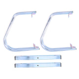 Ground wall bike rack, 2 bikes