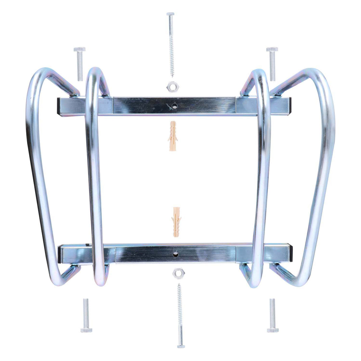 Ground wall bike rack, 2 bikes