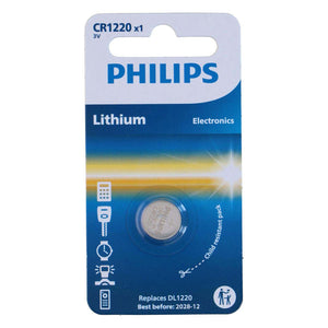 Philips knappcell cr1220 litium
