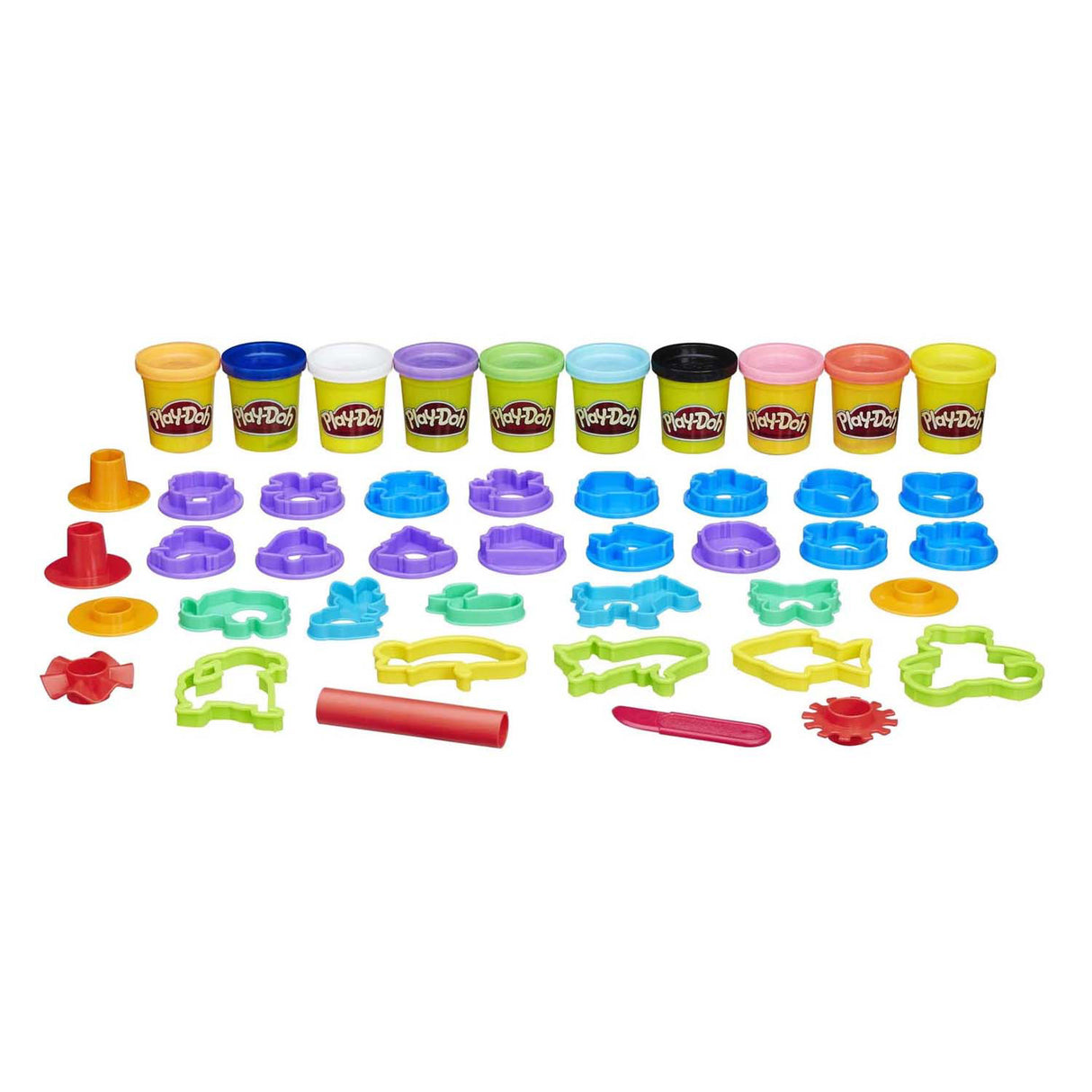 Hasbro play-doh toolkit with +30 parts 10 clay pots