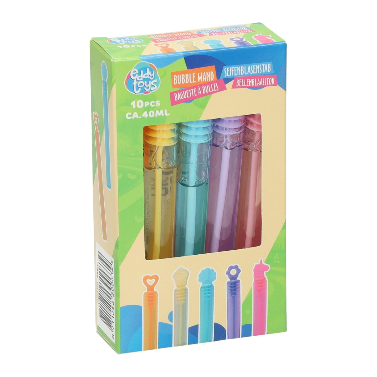 Party bubble wands 40ml - 10pcs.