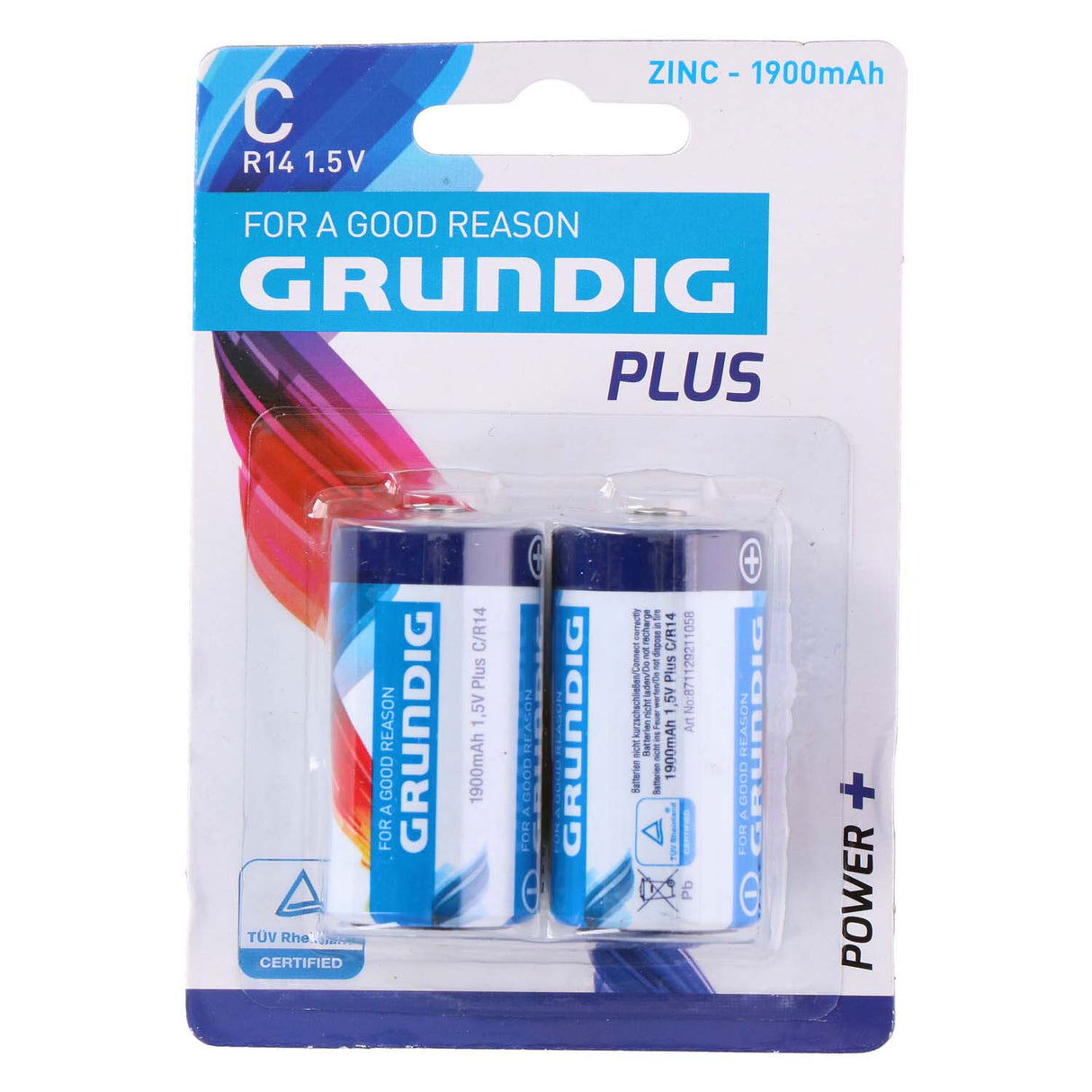 Grundig battery r14 c, 2 pcs.