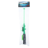 Varilla de cangrejo de plástico verde, 34 cm