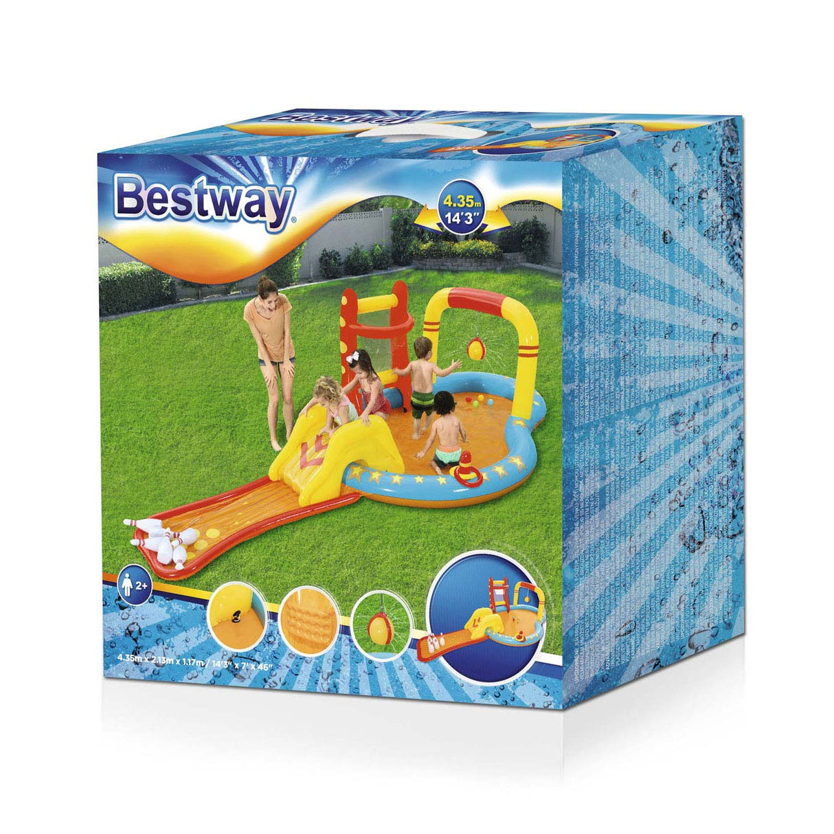 Bestway inflatable play center Lil 'Champ, 435x213x117cm