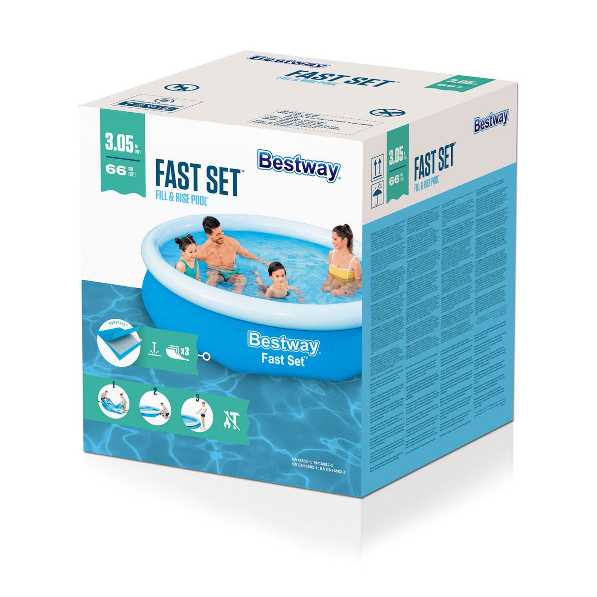 Bestway Fast Set Natmmwming, 305 cm