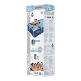 Bestwung schwammen Pool Stol Pro Set Rechteck, 300cm