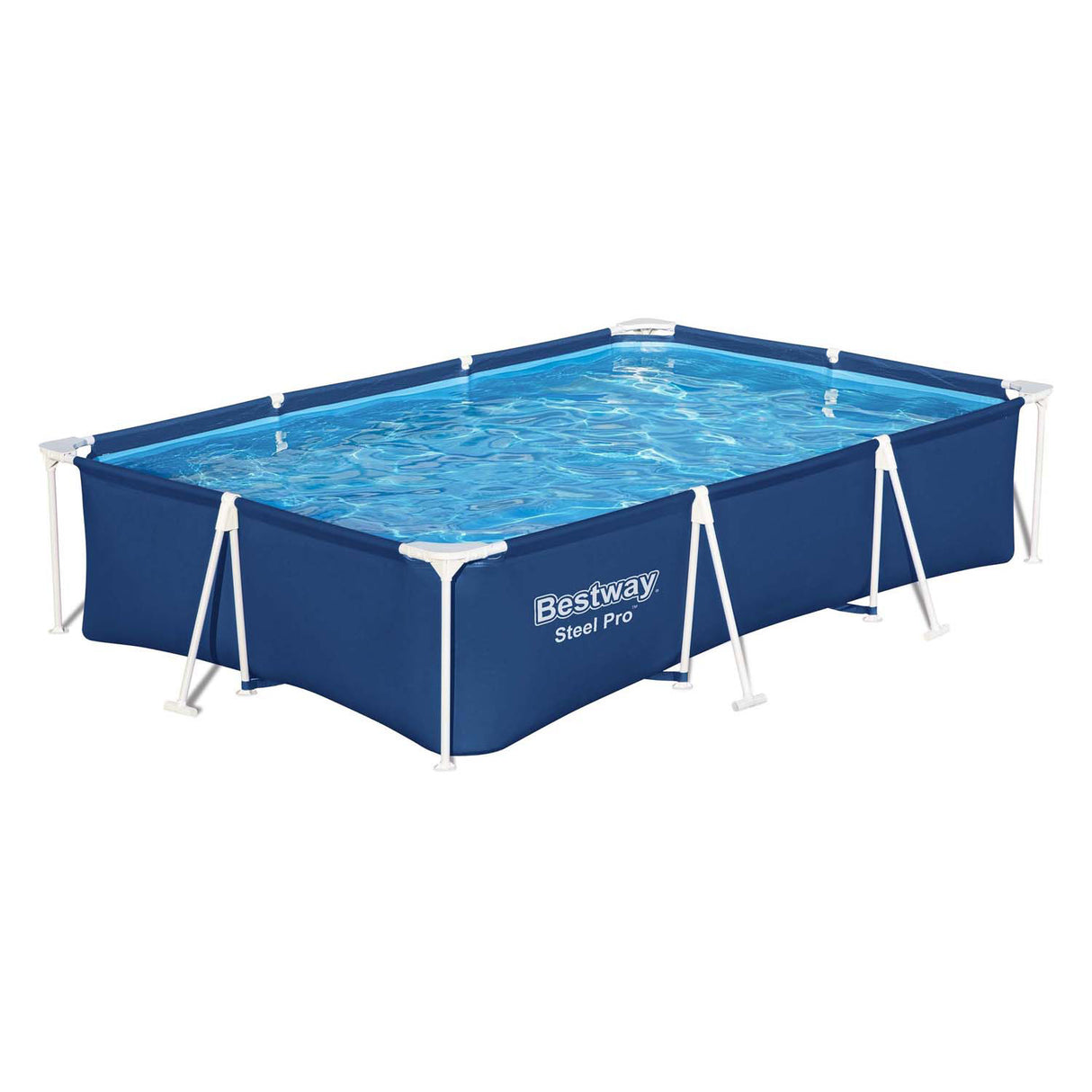 Bestwung schwammen Pool Stol Pro Set Rechteck, 300cm