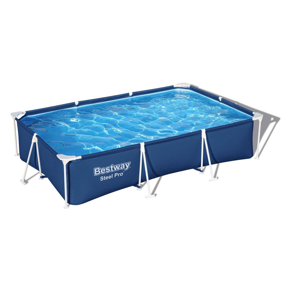Bestwung schwammen Pool Stol Pro Set Rechteck, 300cm