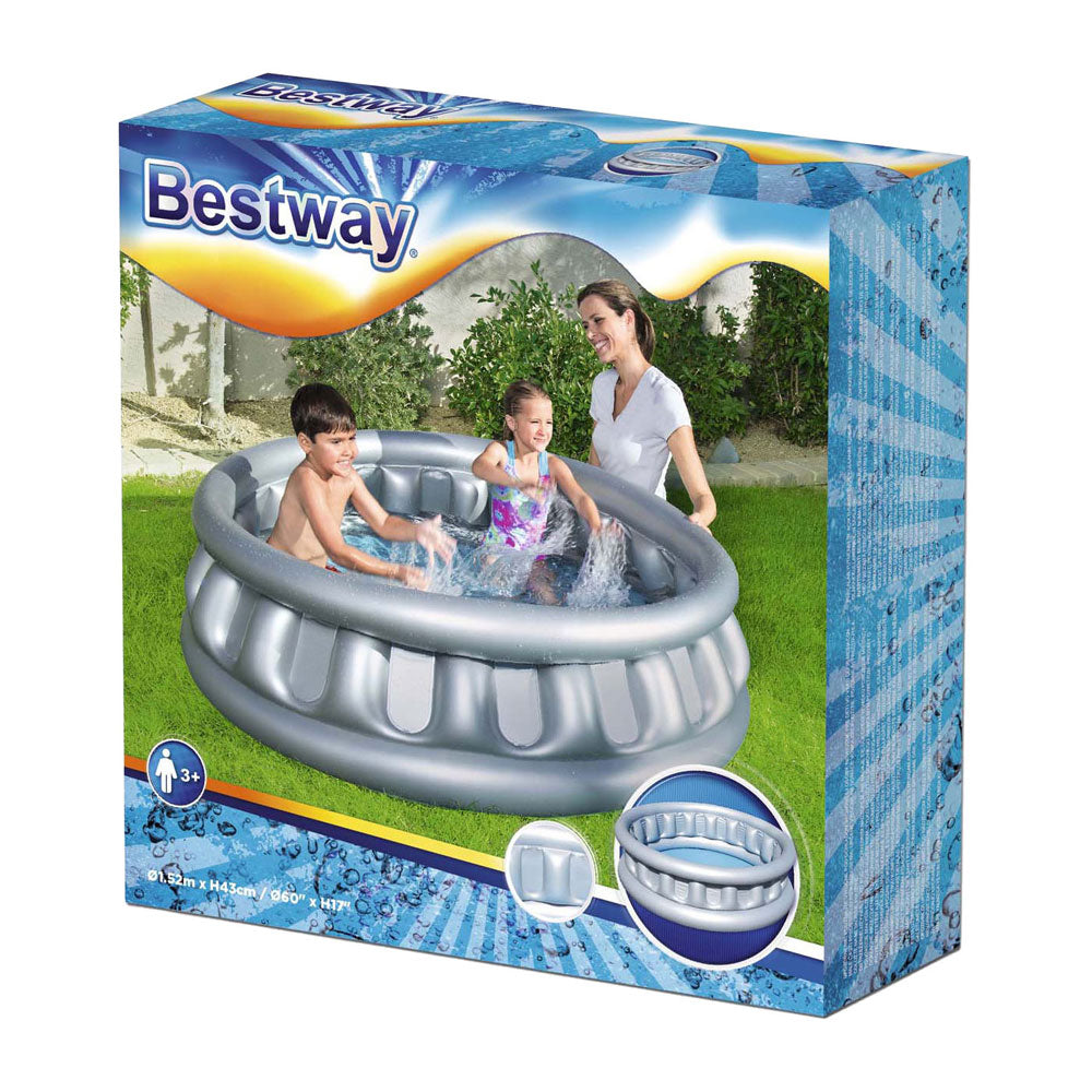 Bestway napihljiv bazen 152 x 33 cm srebrno obarvano 3+