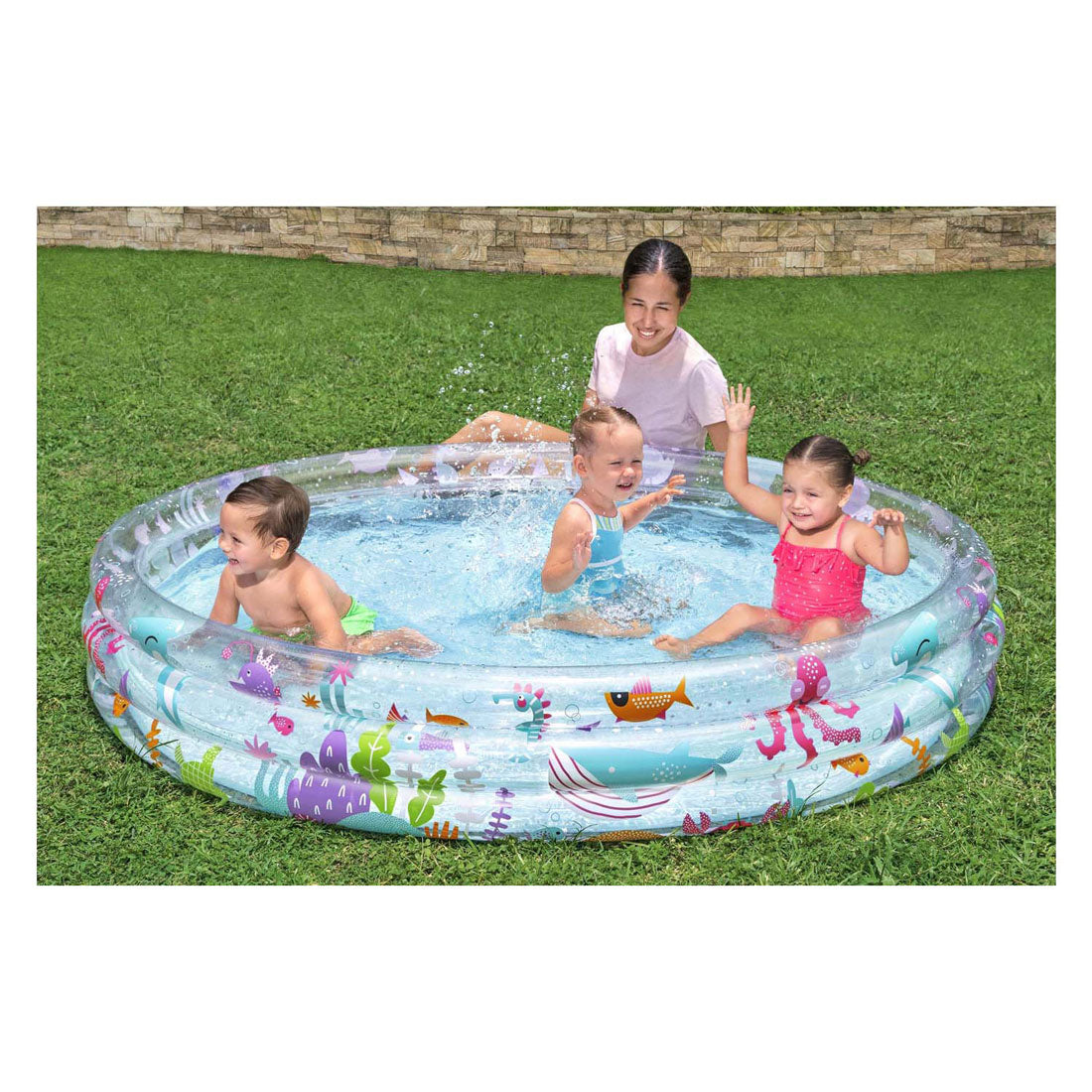 Bestway barnpool runt undervattensliv, 183cm