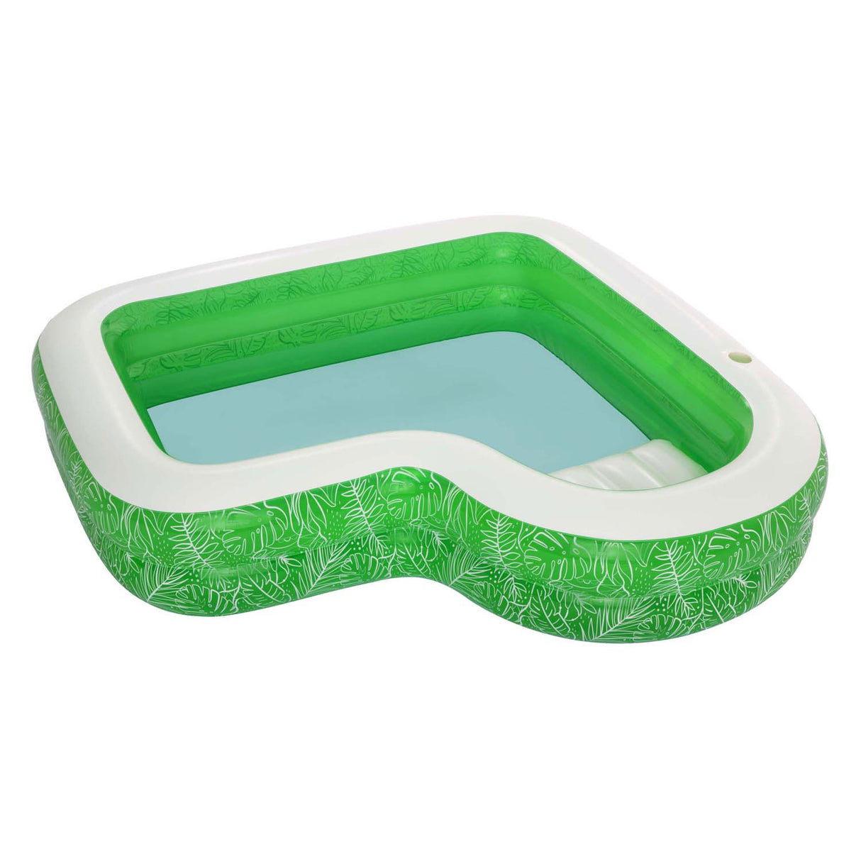Bestway Family Pool Rectangle Tropical Paradise med säte, 231 cm