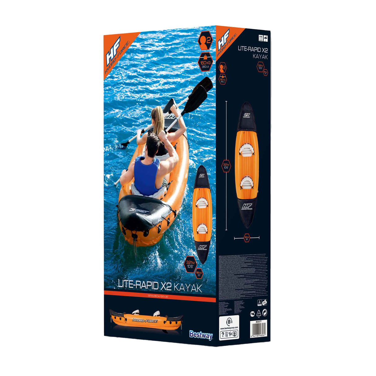 Bestway Hydro Force Kayak Rapid x2 Set gonflable