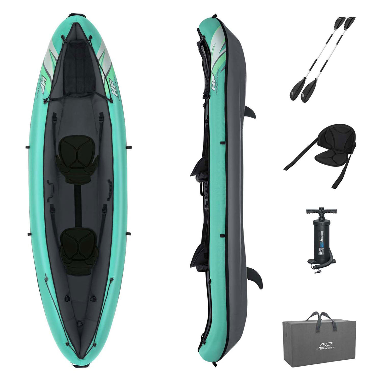 Bestway hydro force kayak ventura elite x2 inflatable set