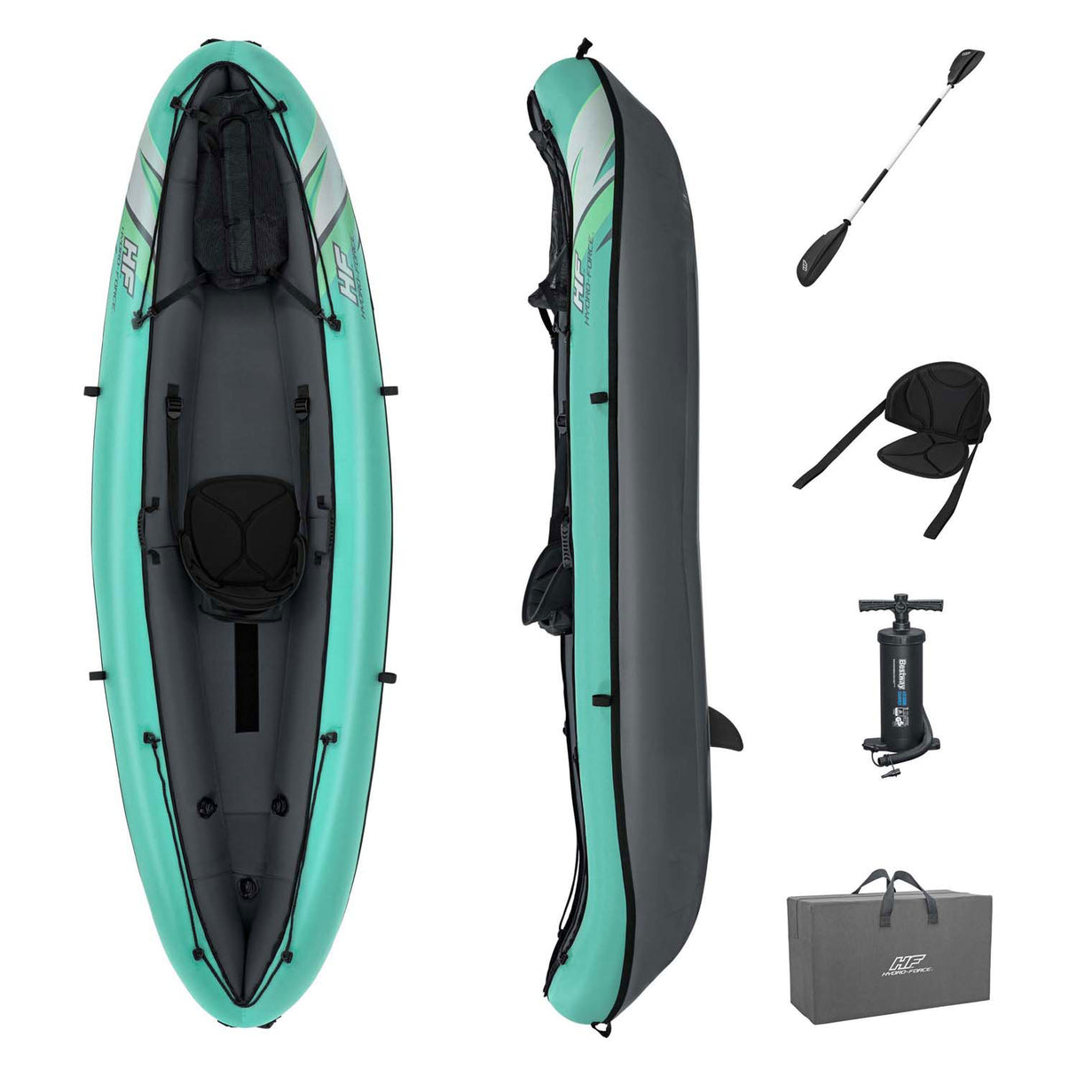 Bestway Hydro Force Kayak Ventura Elite X1 Set aufblasbar
