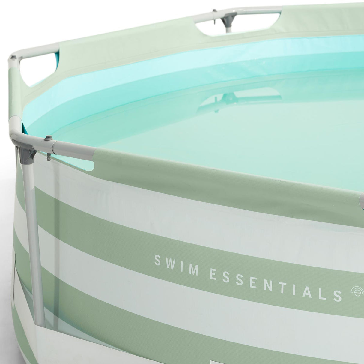 Simma Essentials lyxgrön randig pool runt