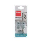 Metaltex wall hooks 2 pieces gray