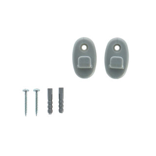 Ganci da parete Metaltex 2 pezzi grigi