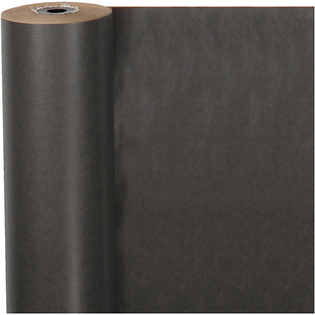 Vivi gade cadeaupapier, b: 50 cm, 60 gr, zwart, 100 m 1 rol