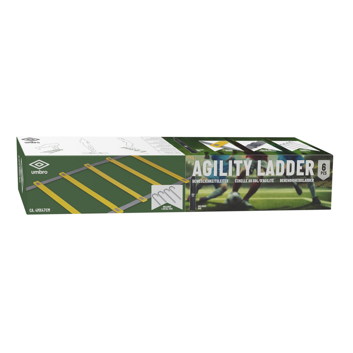 Umbro Skill Ladder med markkrokar, 4m