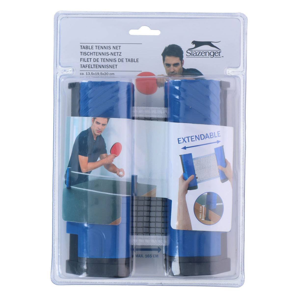 MACES TENNIS NET SLAZENGER EXTENDABLE, 165 cm