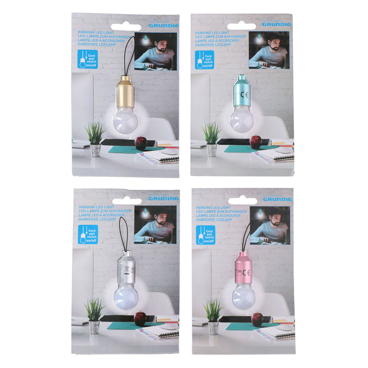 LED barva lampy s přívěskem