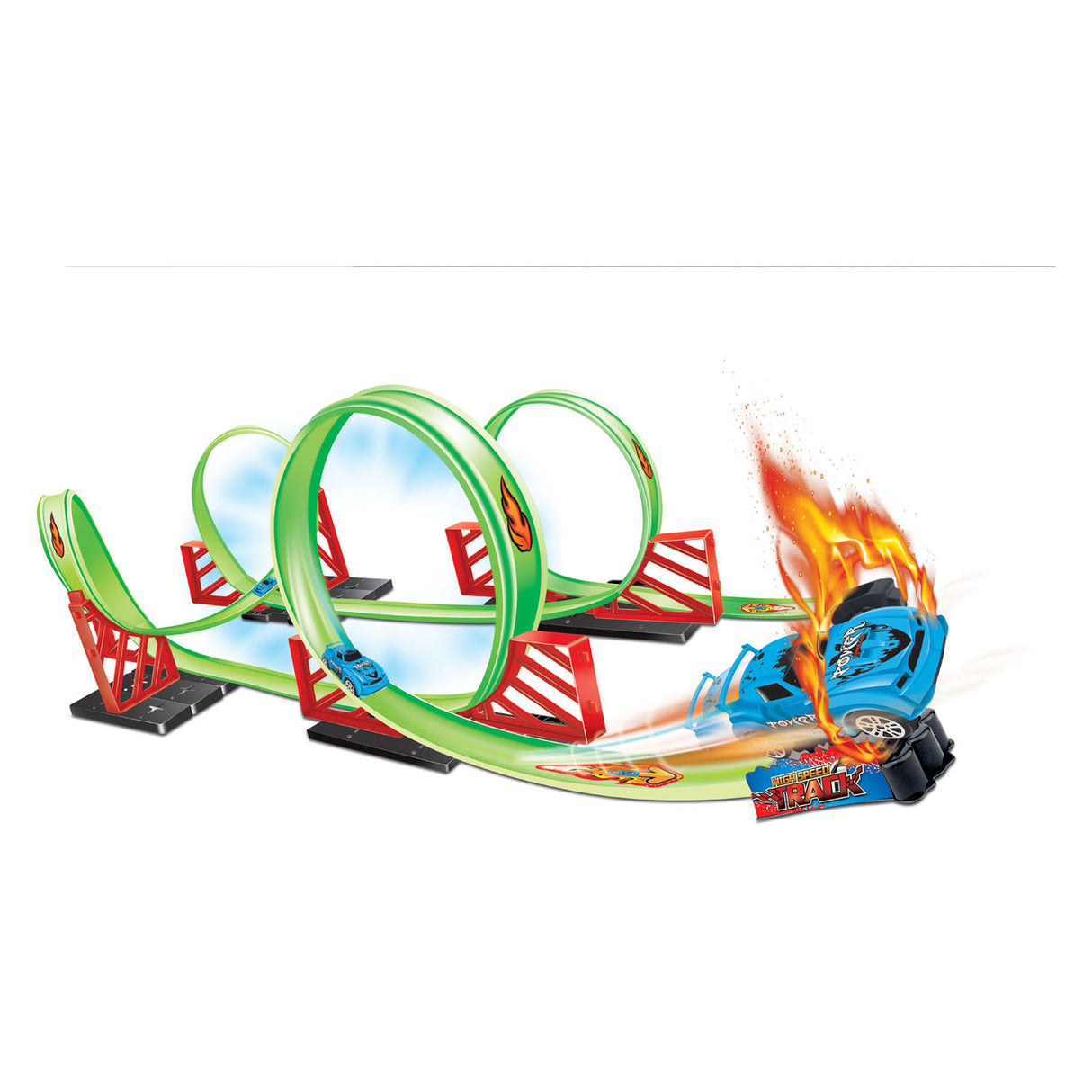 Gara Track Loop con Pull-Back 360 Car, 32DLG.
