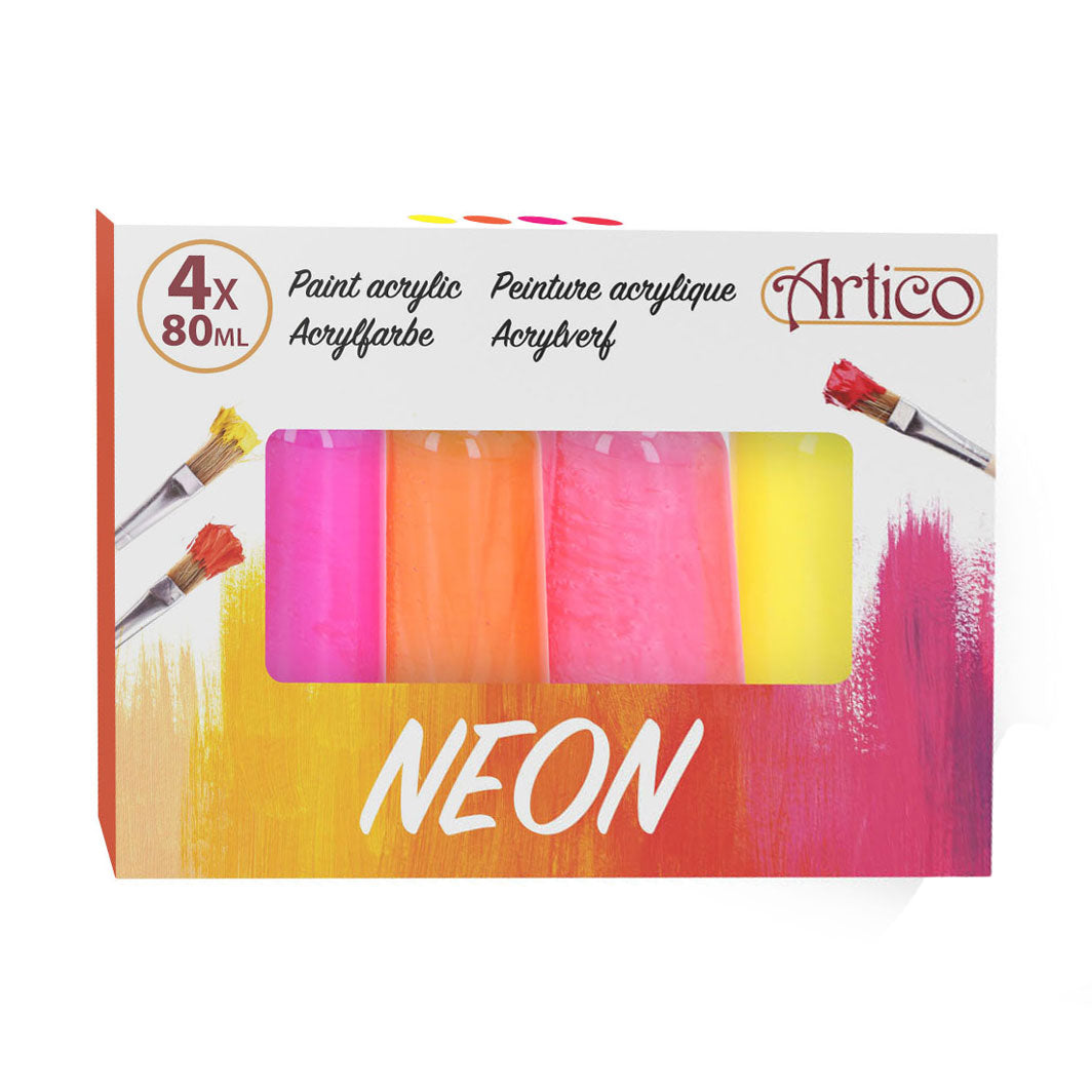 Acrylic paint neon, 4dlg.