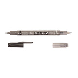 Tombow • fudenosuke brush pen two soft tips black + grey