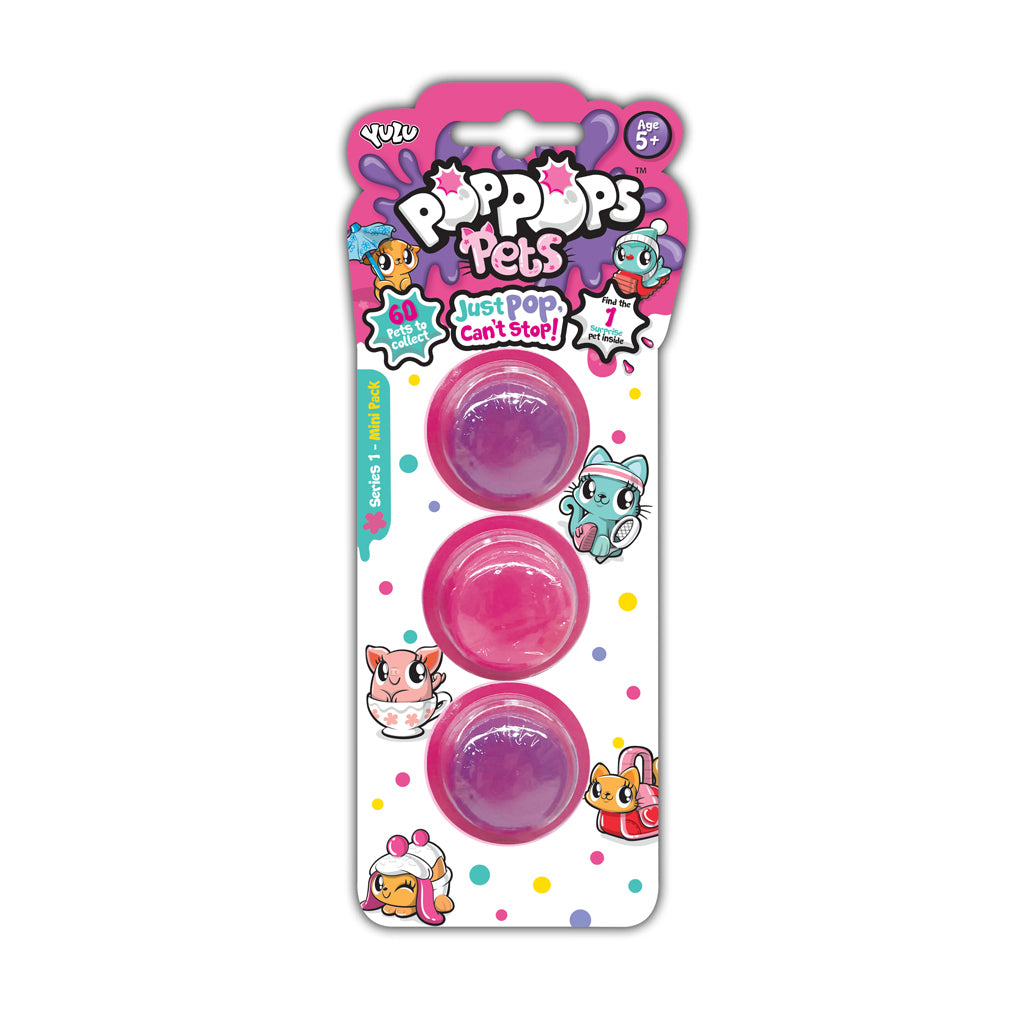 Yulu Poppops Pets Series 1 3 pieces