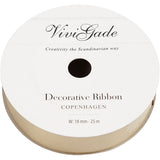 Creativ company gift ribbon, W: 18 mm, matt, gold, 25 m 1 roll