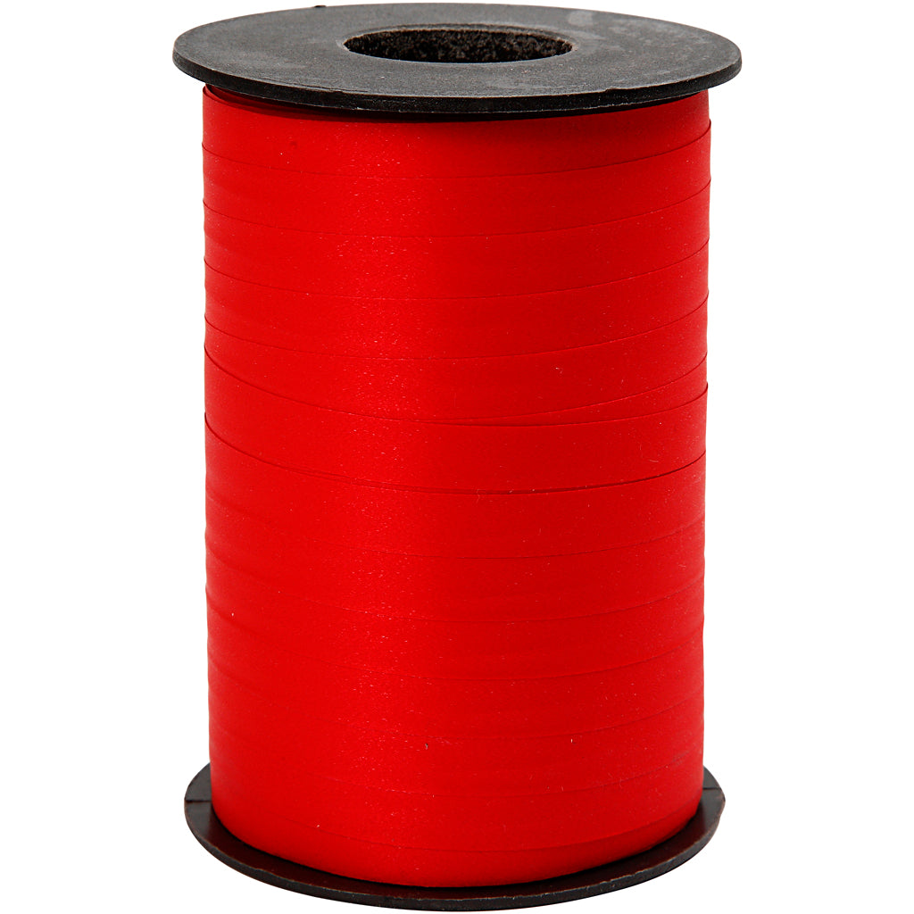 Creativ company gift ribbon, W: 10 mm, matt, red, 250 m 1 roll