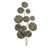 Boltze home wandobject blad verena 115cm metaal