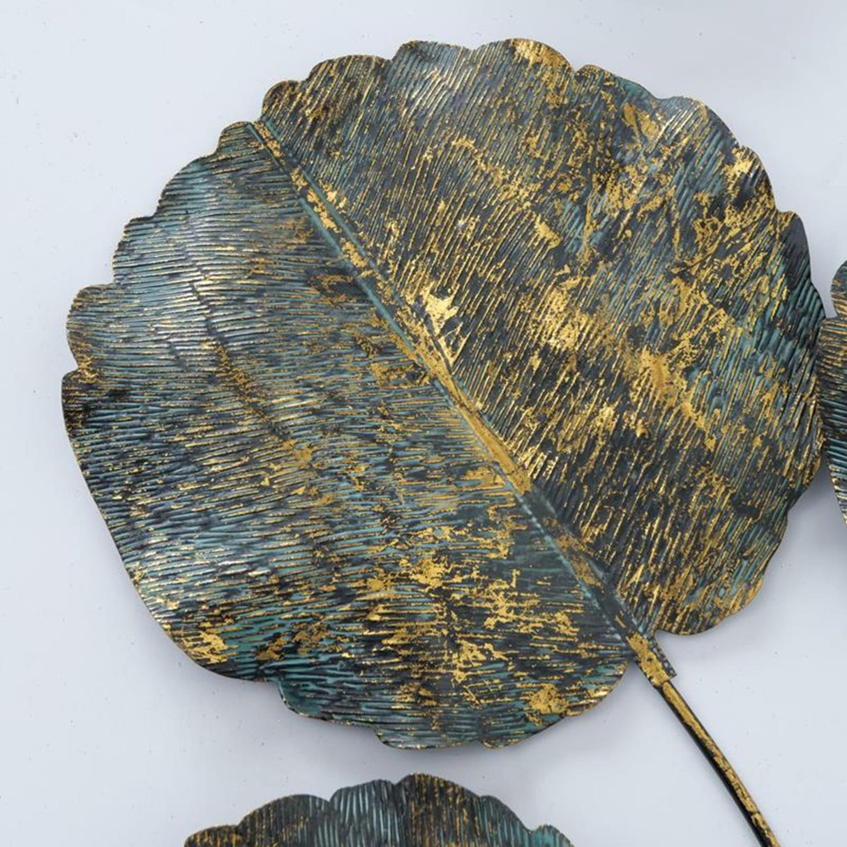 Boltze home wandobject blad verena 115cm metaal