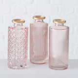 Boltze home vaas adore h13cm glas roze