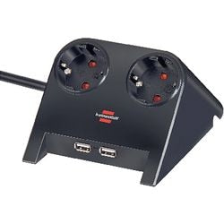 Brennenstuhl USB charger desk power strip 1.8m black
