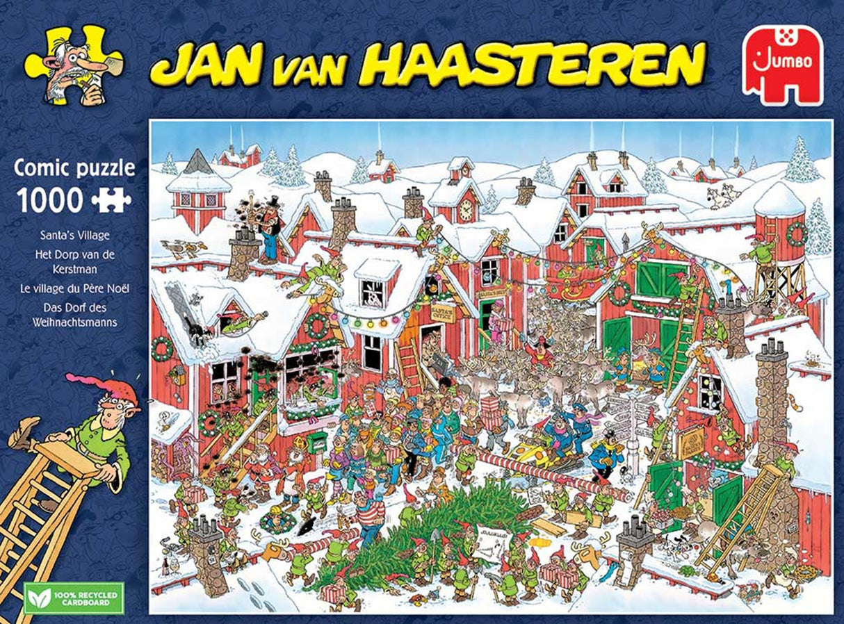 Jumbo Jan van Haasteren jigsaw puzzle - Santa Claus's village, 1000 pieces.