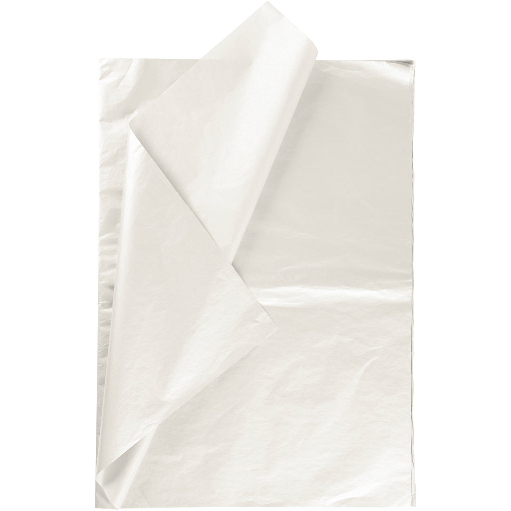 Creativ company tissue paper, sheet 50x70 cm, 17 gr, mother of pearl, 6 sheets 1 box