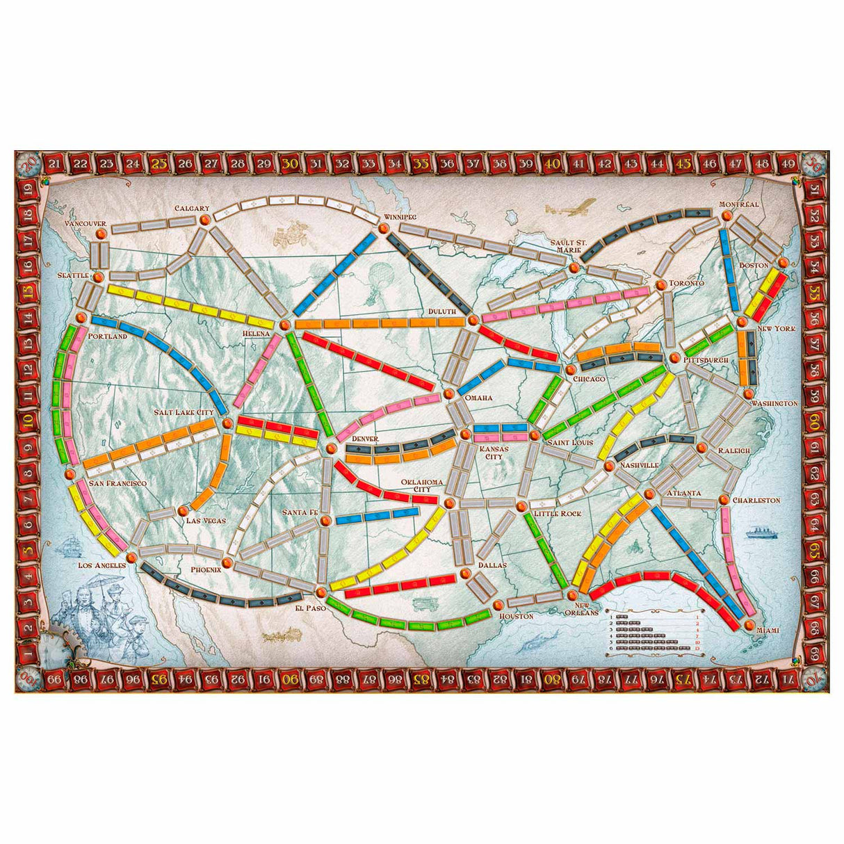 ASMODEE TICKET TO RIDE USA Bobbel game