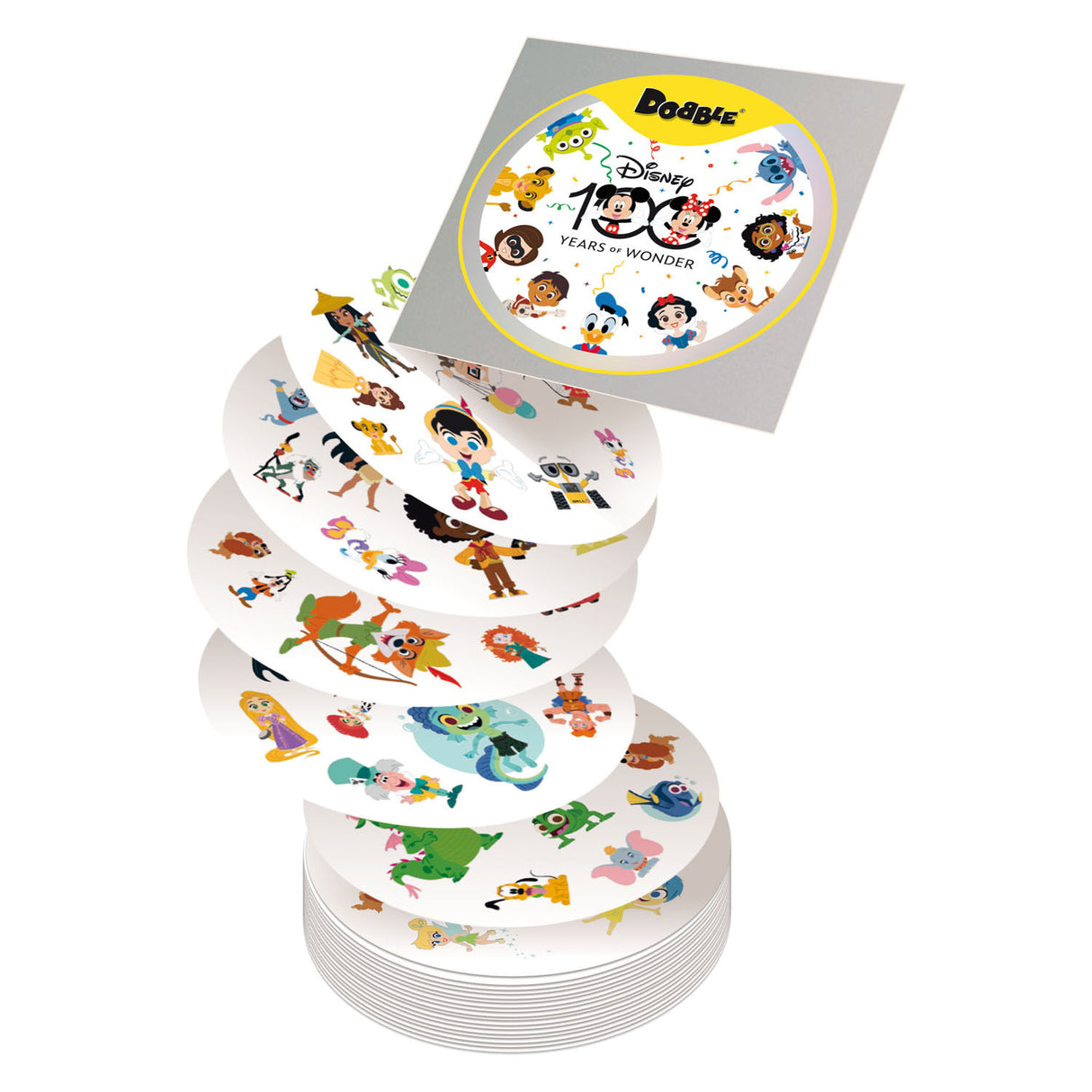 ASMODEE DOBBLE Disney Game de cartas del 100 aniversario