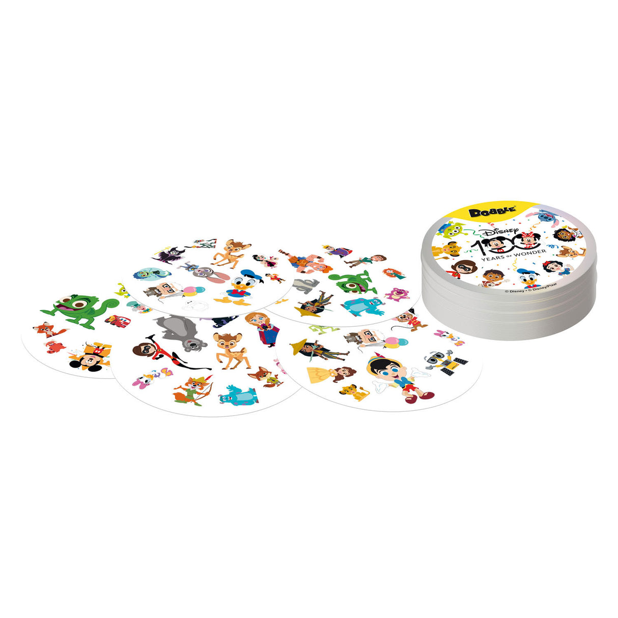 ASMODEE DOBBLE Disney Game de cartas del 100 aniversario