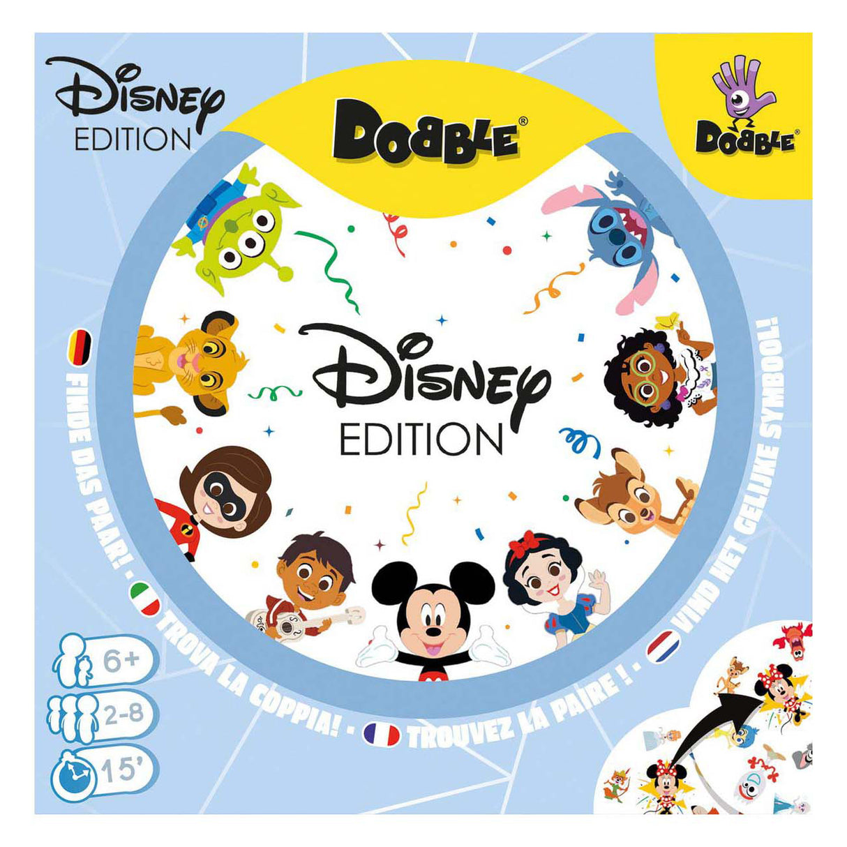 Asmodee dobble disney 100 vuotta -korttipeli