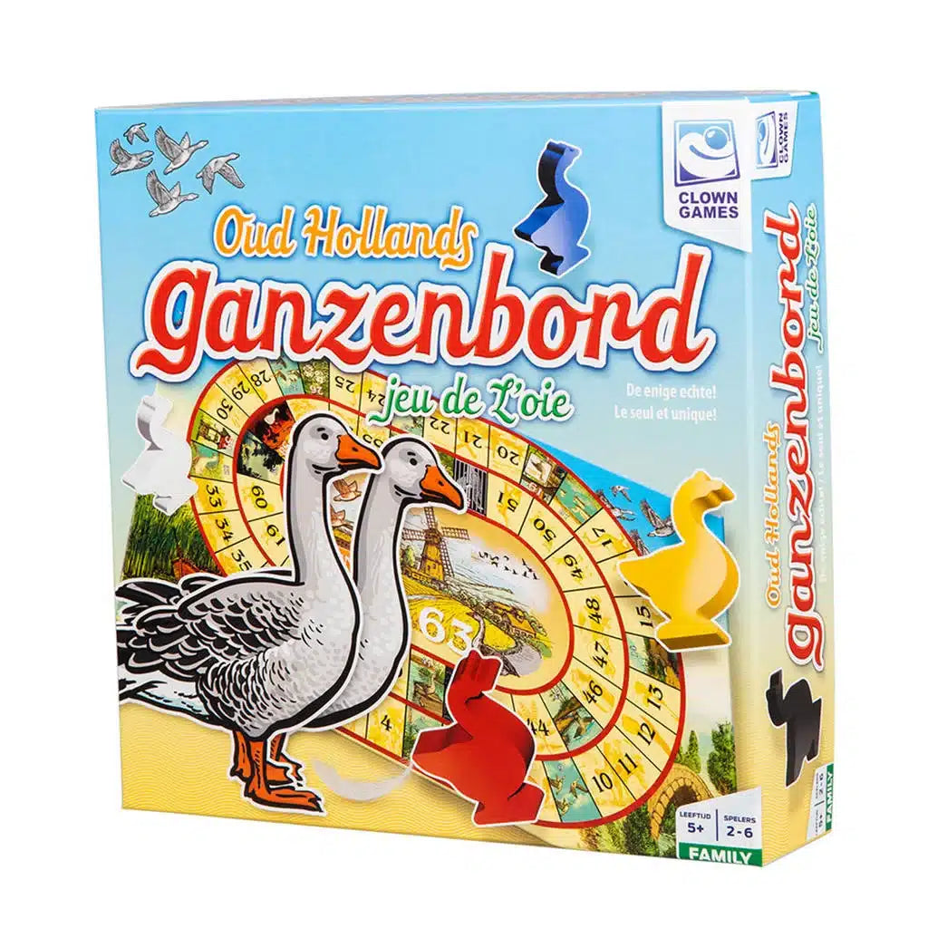 Klovnespill Ganzenbord Deluxe