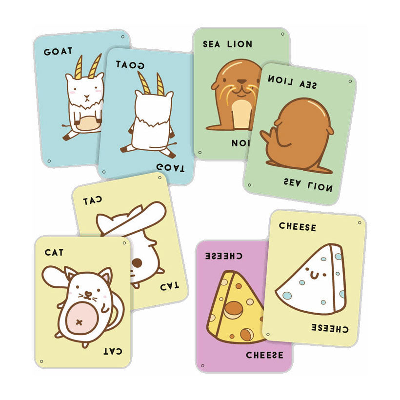 Geronimo games blue orange kaartspel taco back goat cheese pizza