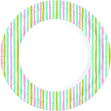 Duni plates stripes multi 22 cm 10 pieces