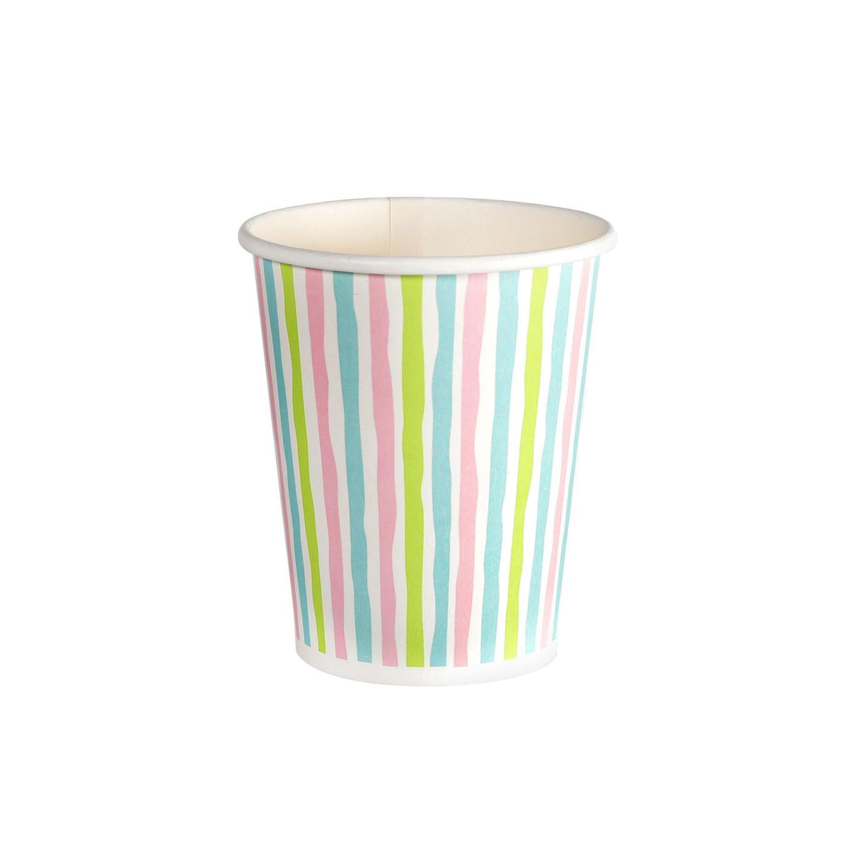Duni cups stripes multi 24 cl 10 pieces