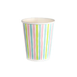 Duni cups stripes multi 24 cl 10 kusů | 5 kusů